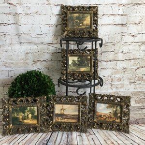 A Truart Product Set of 5 Vintage Prints